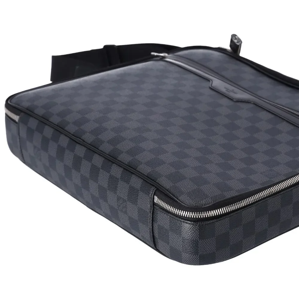 Louis Vuitton Steve Business Bag N58030 Damier Graphite Damier Black